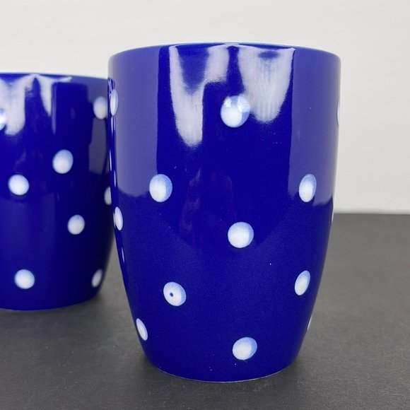 Blue with White Polka Dot Mug - Picture 4 of 6